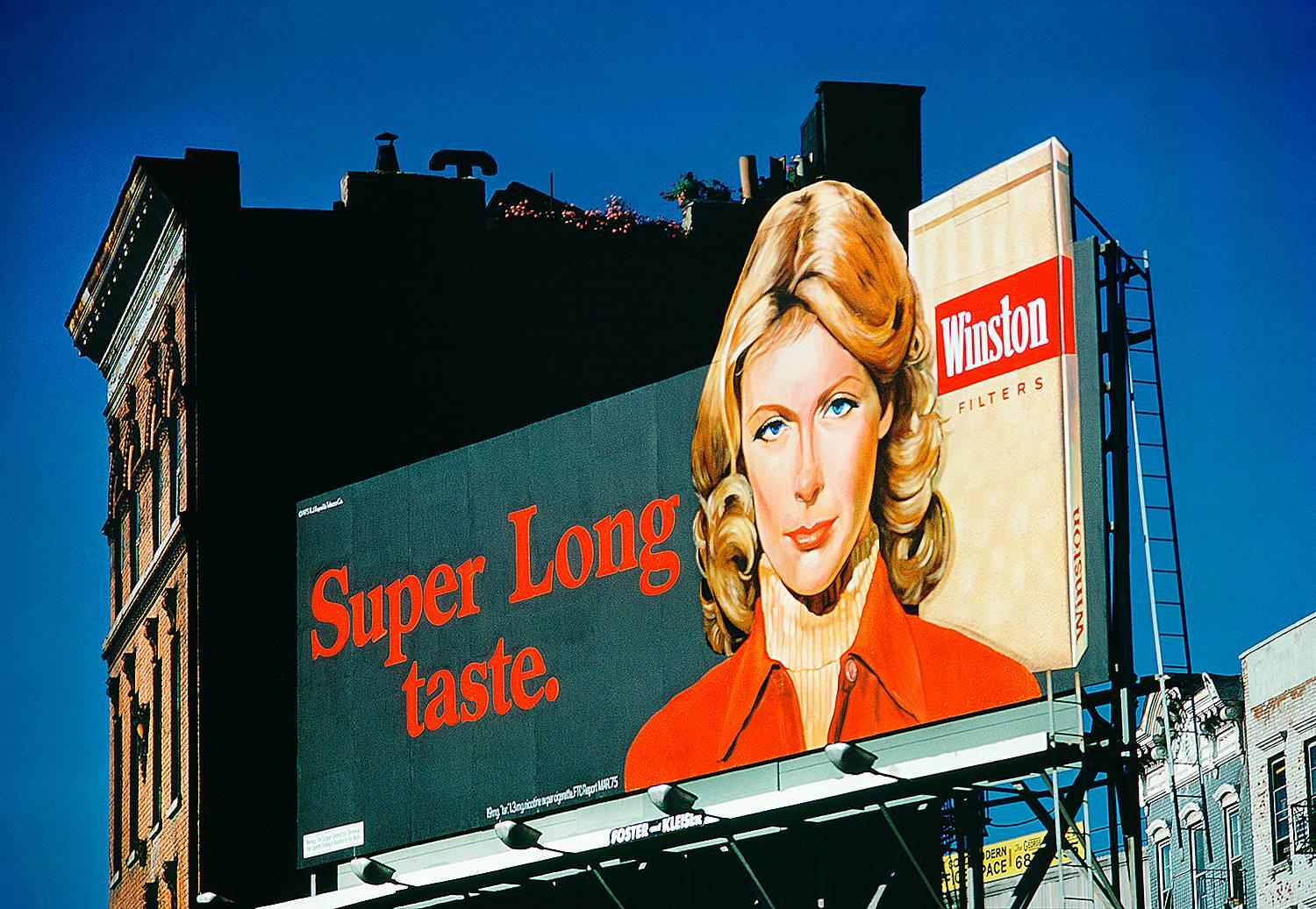 Mitchell Funk Color Photograph - Winston. Super Long Taste, Manhattan