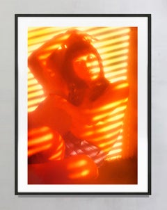 Women With Long Shadows And Golden Light, Vintage Photo Print Signed Edition