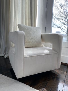 Nico Swivel microsuede Chair, Pair