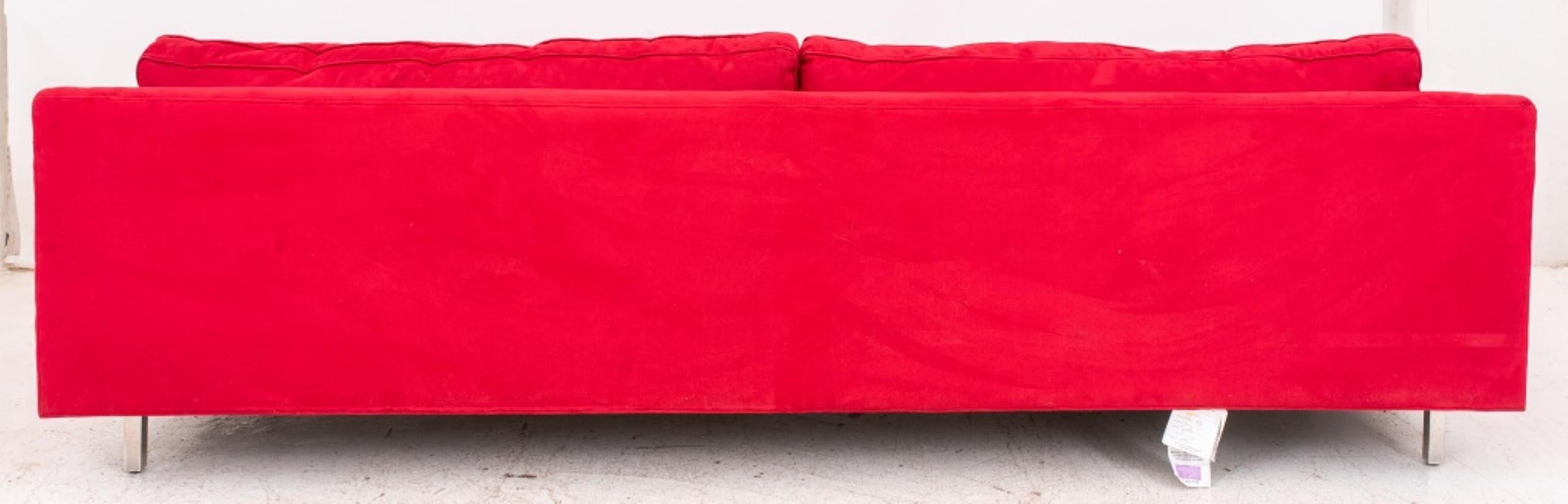 Modern Mitchell Gold + Bob Williams 'Hunter' Red Sofa