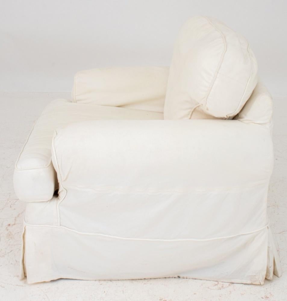 slipcovered chairs shabby chic