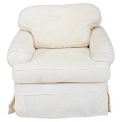 Mitchell Gold "Shabby Chic" White Slipcover Chair