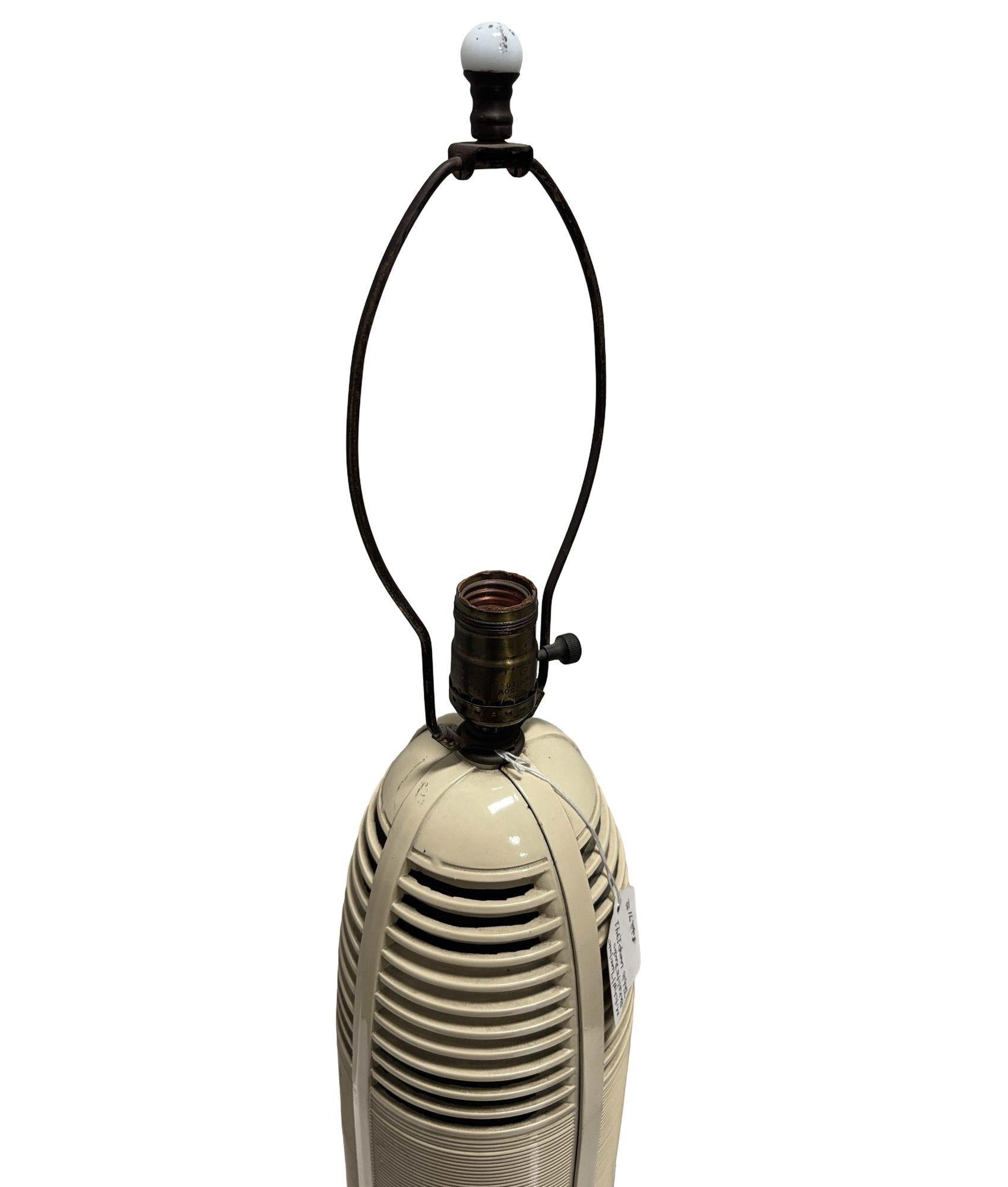 art deco radio lamp