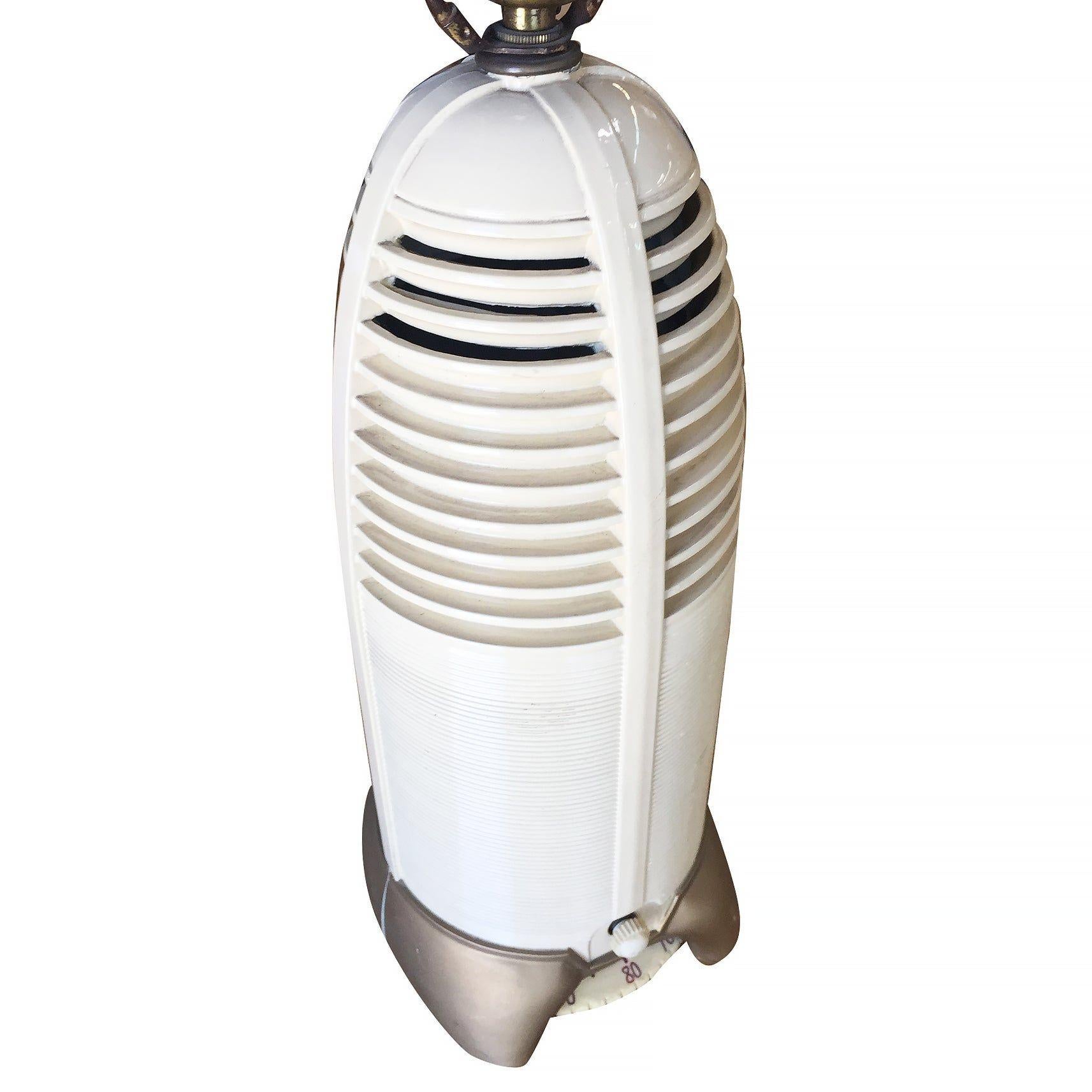 art deco radio lamp