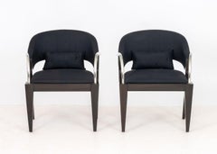 Fauteuils en saule Mitchell Pickard x Brueton, paire