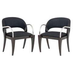 Fauteuils en saule Mitchell Pickard x Brueton, paire