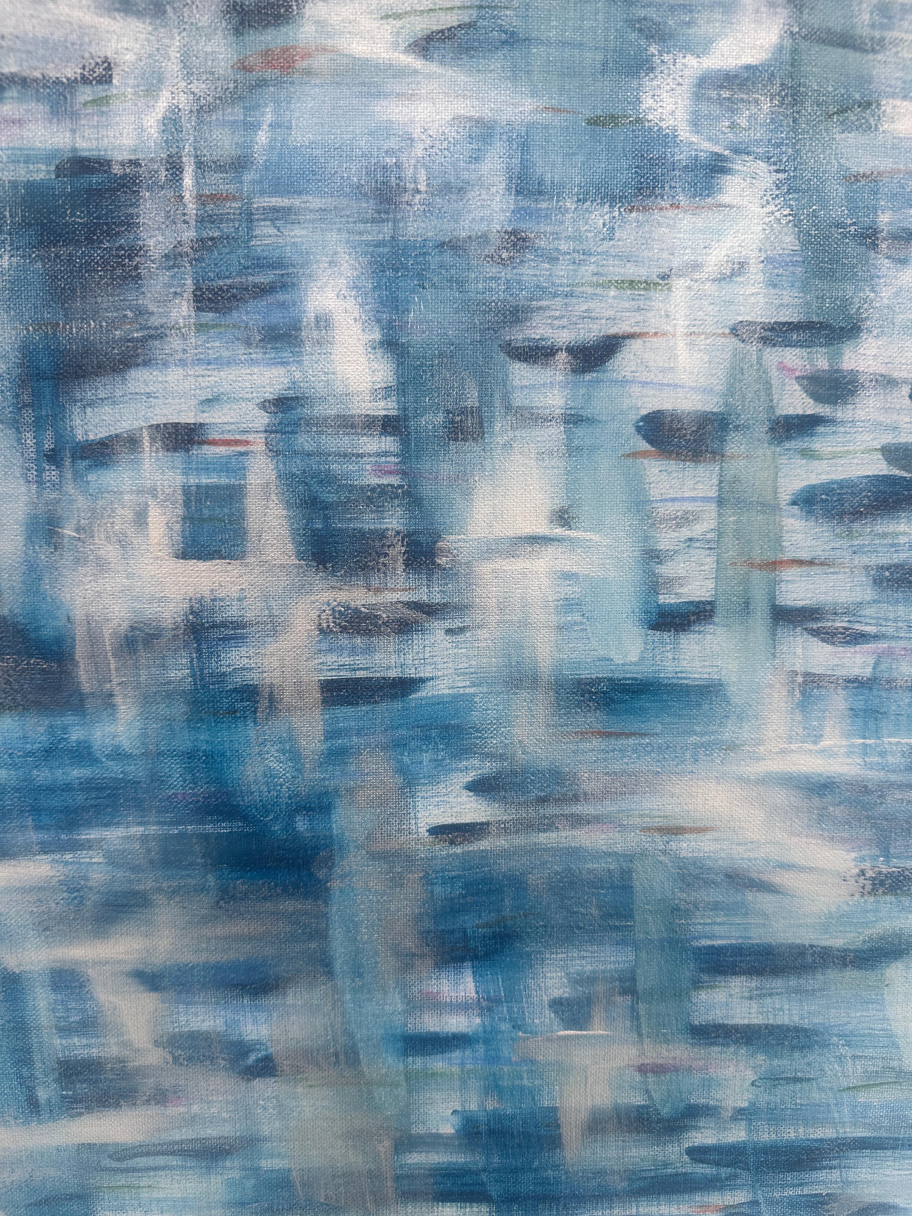 Pluie sur le verre - Painting de Mitchell Plotkin
