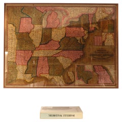 Mitchell's Fold-Out Map of the American Republic with Route-Book, Mid-19th C.