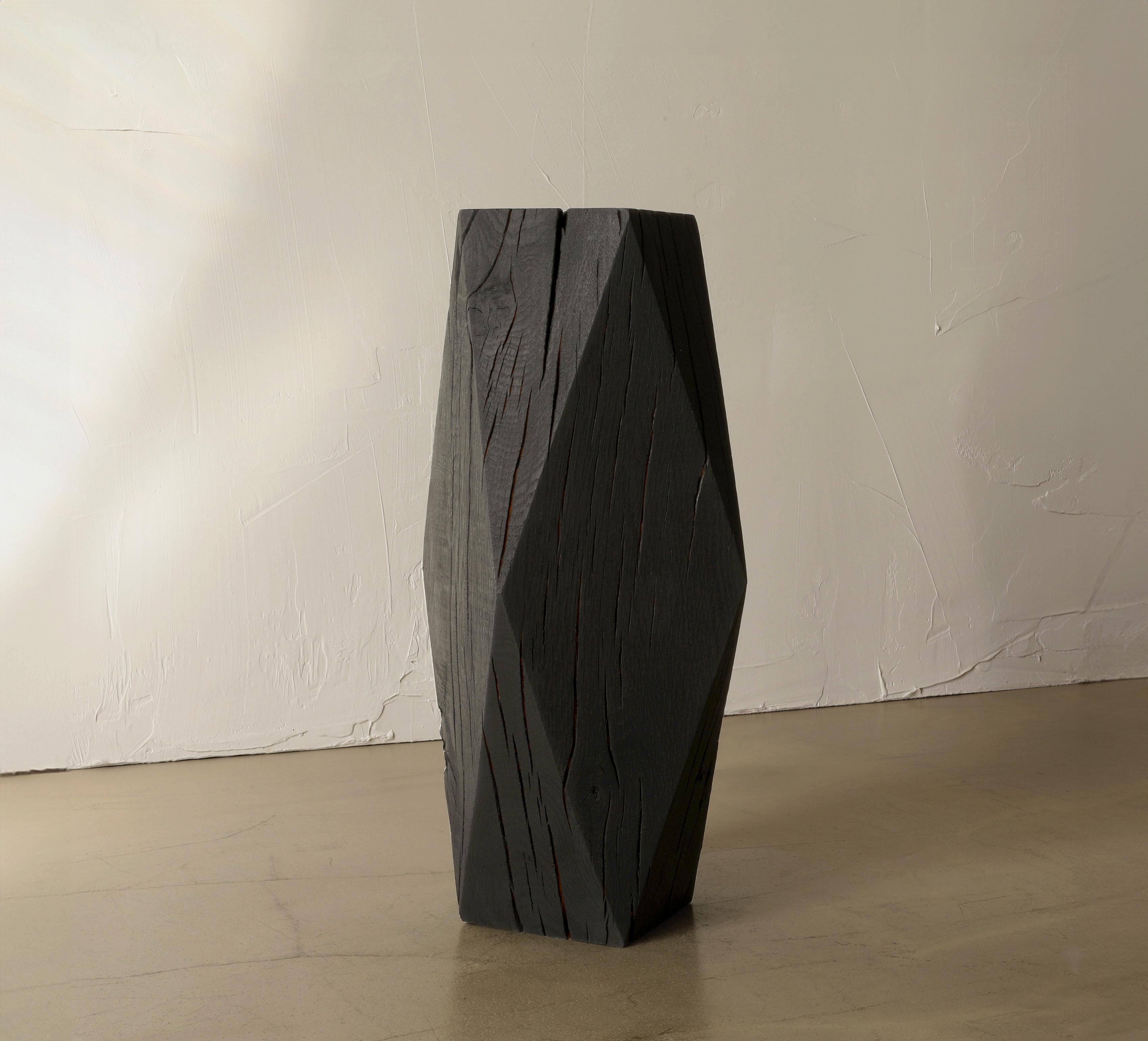 Blackened Miter Pedestal For Sale