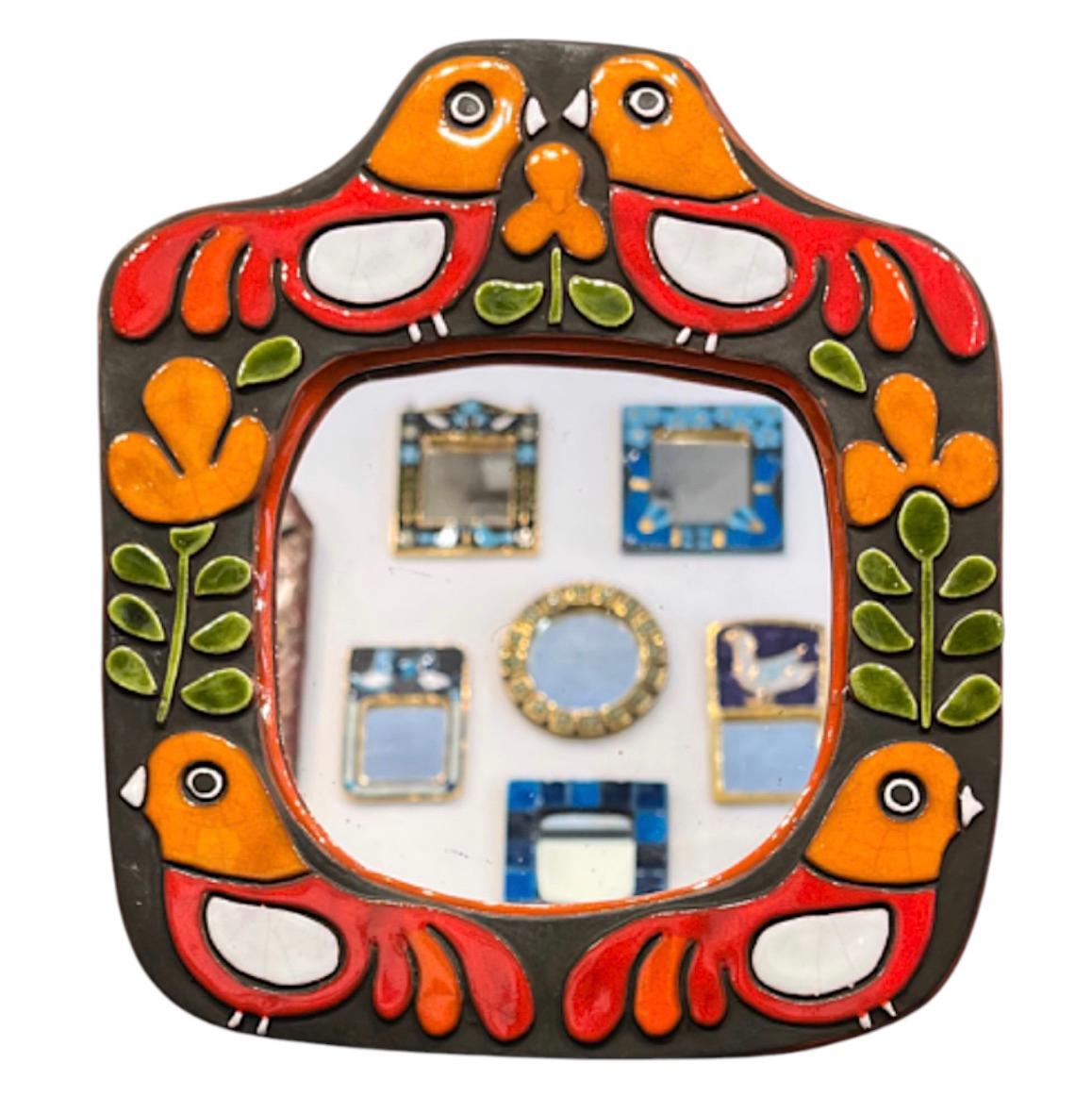 Mithé Espelt Still-Life Sculpture - Miroir "Colombes" N°ESP47