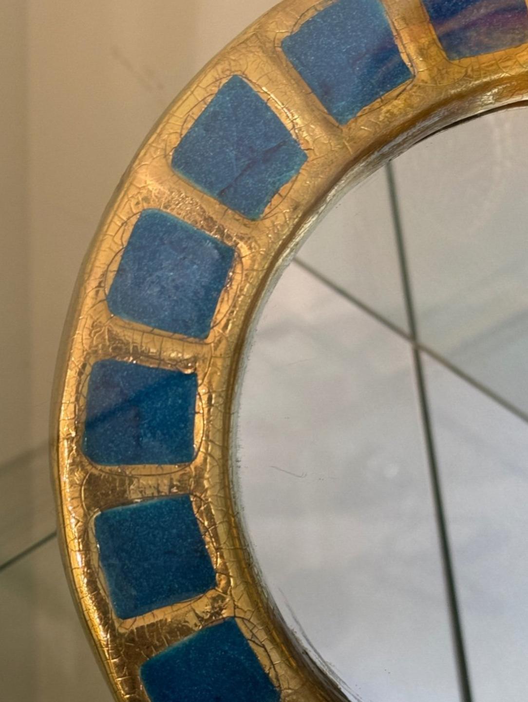 20ième siècle Mithé Espelt (1923-2020) Soleil Bleu Miroir