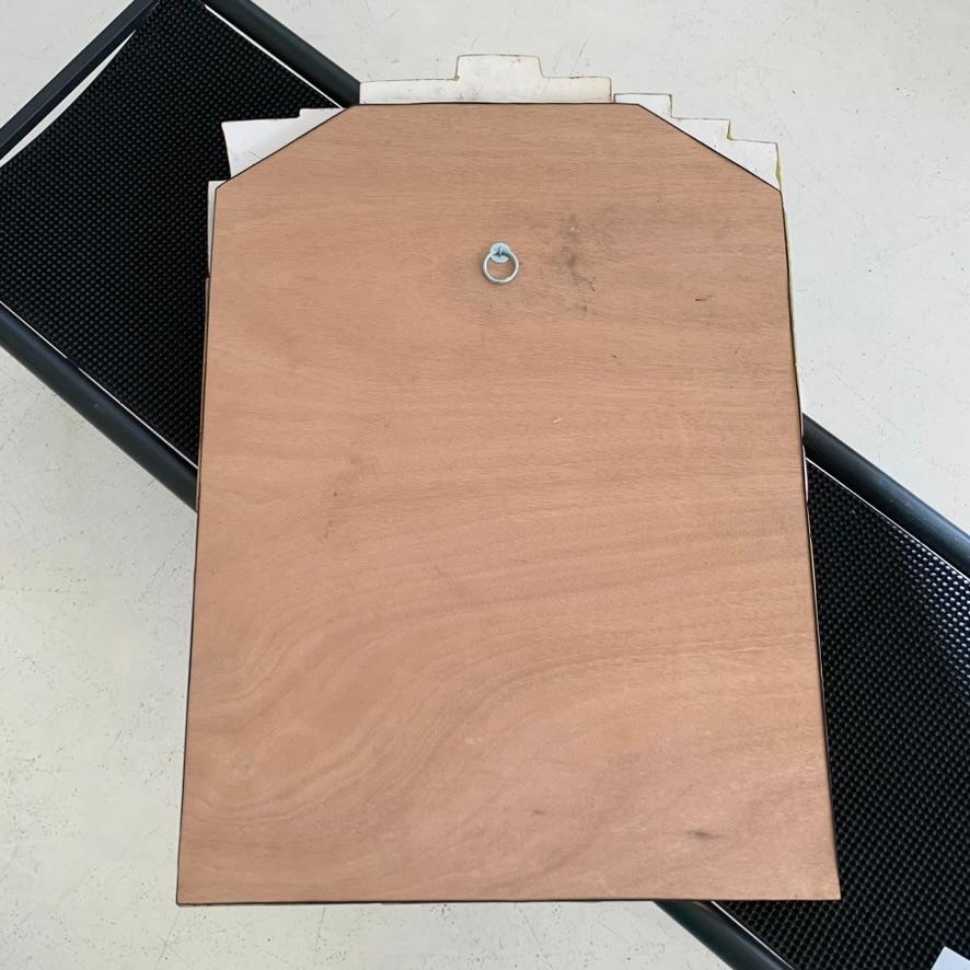 Mithé Espelt Atelier Large Gold Ceramic Mirror, circa 1990, France. 12