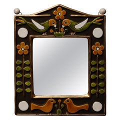 Mithe Espelt Brown, Yellow and Gold Wall Miror