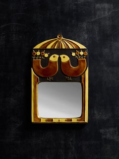 Mithe Espelt Cage Mirror in Beige and Brown Shades