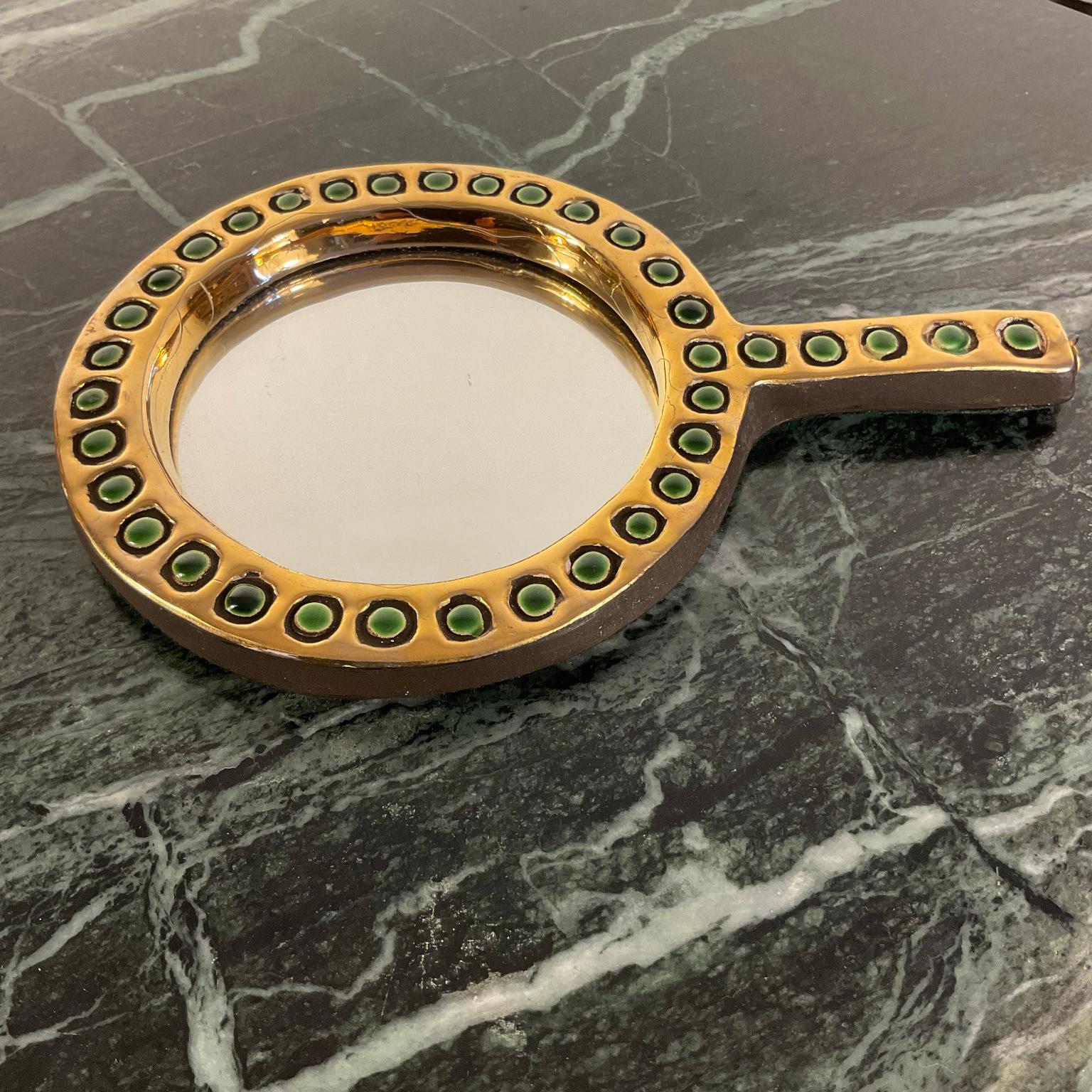 Mithé Espelt Ceramic Hand Mirror Model 