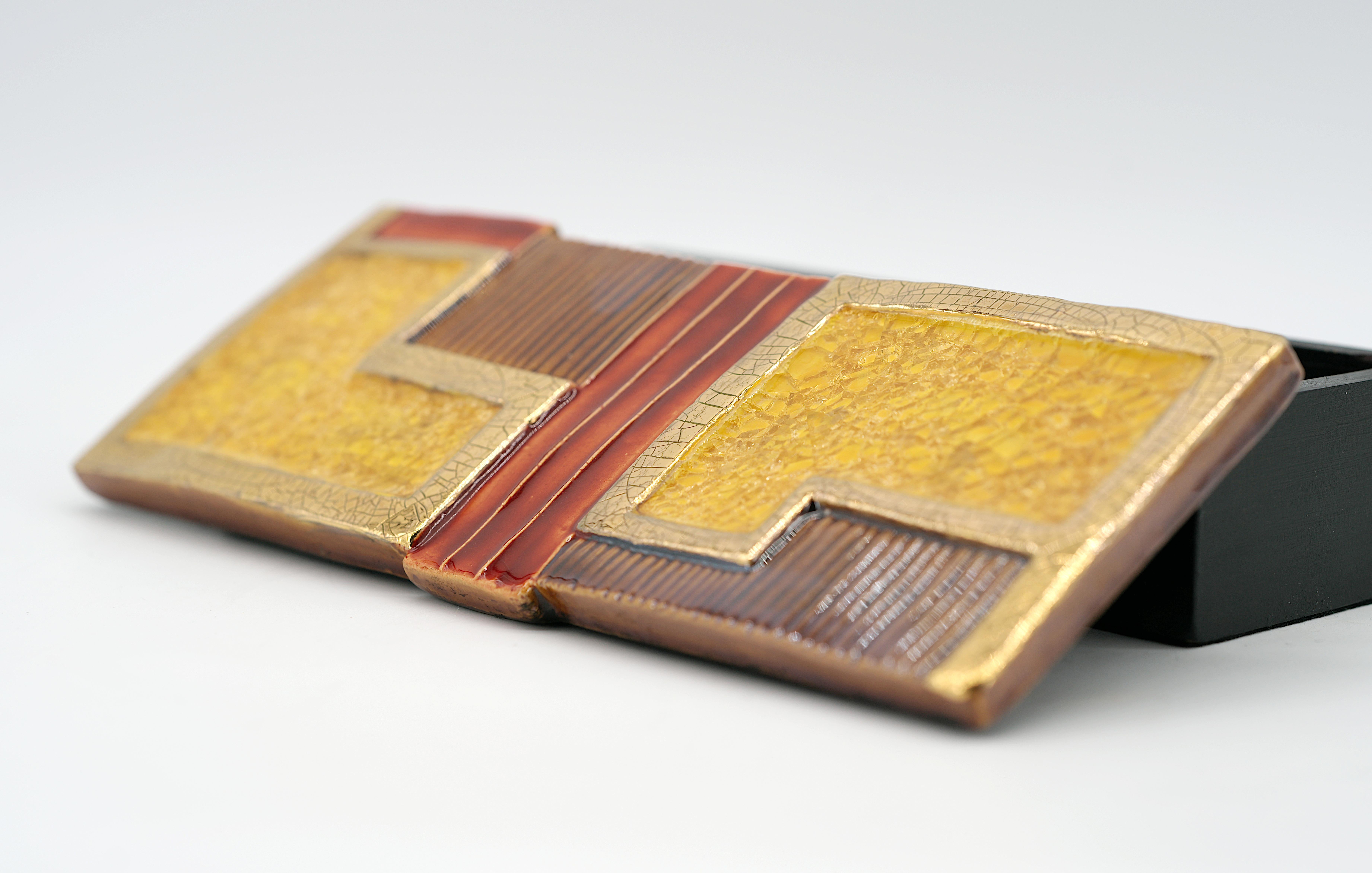 Céramique Boîte à bijoux en céramique Mithé Espelt années 1950 en vente