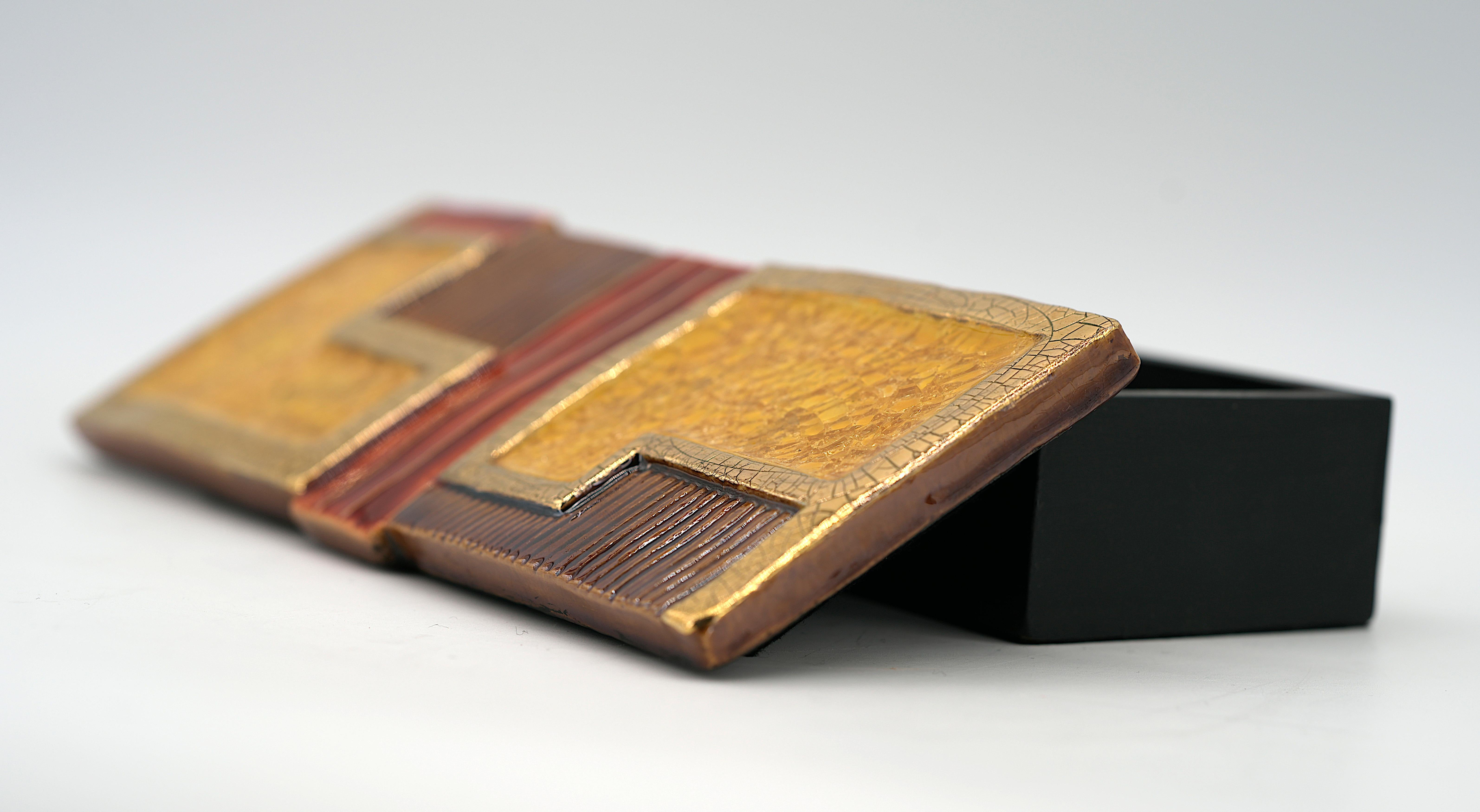 Boîte à bijoux en céramique Mithé Espelt années 1950 en vente 1