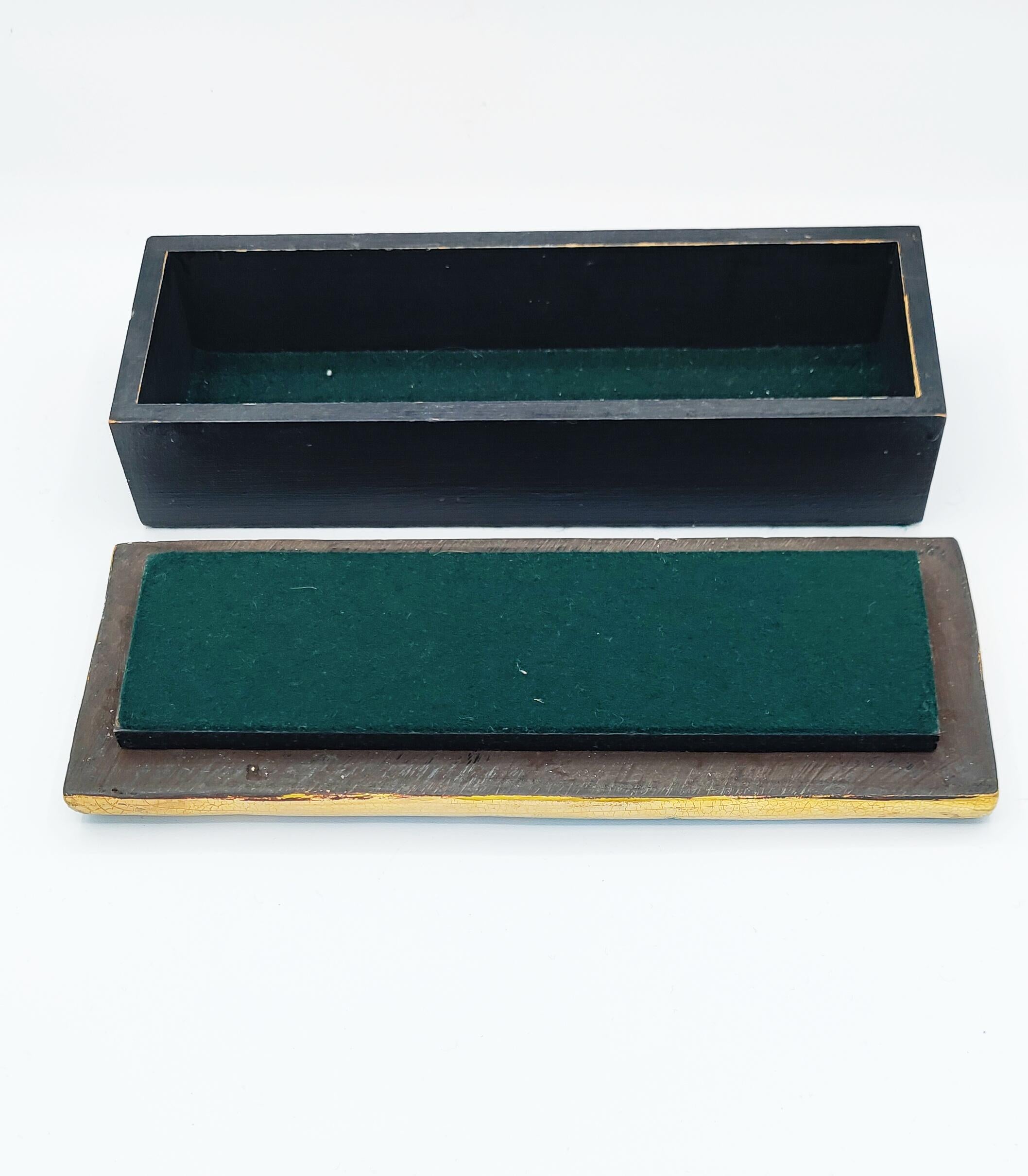 Mithé Espelt Ceramic Set Mirror and Box, France 1960s 13