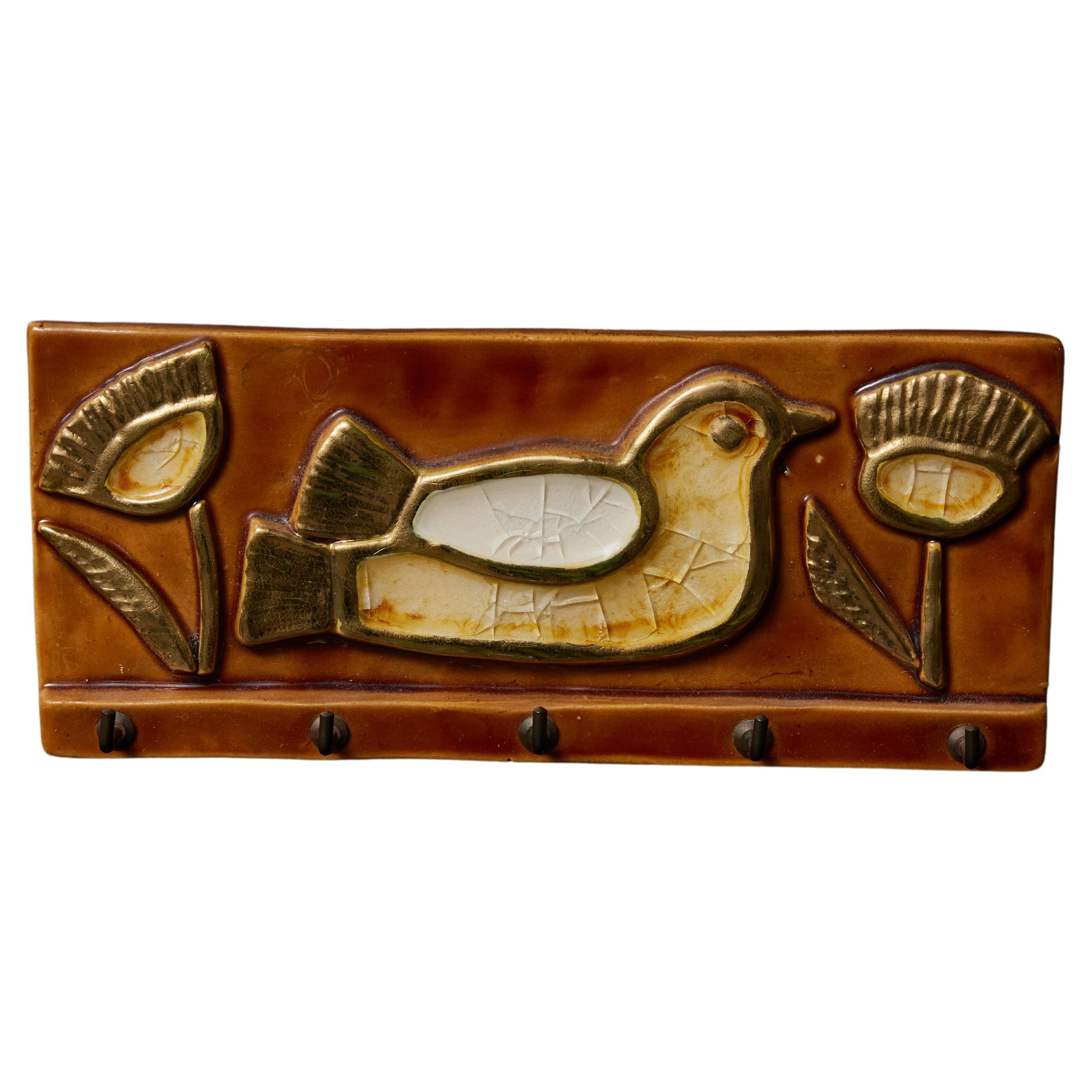 Mithe Espelt Ceramic Wall Mounted Keys Holder For Sale