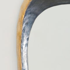Mithé Espelt Large Freeform Wall Mirror, Gold & Platinum, 1940s