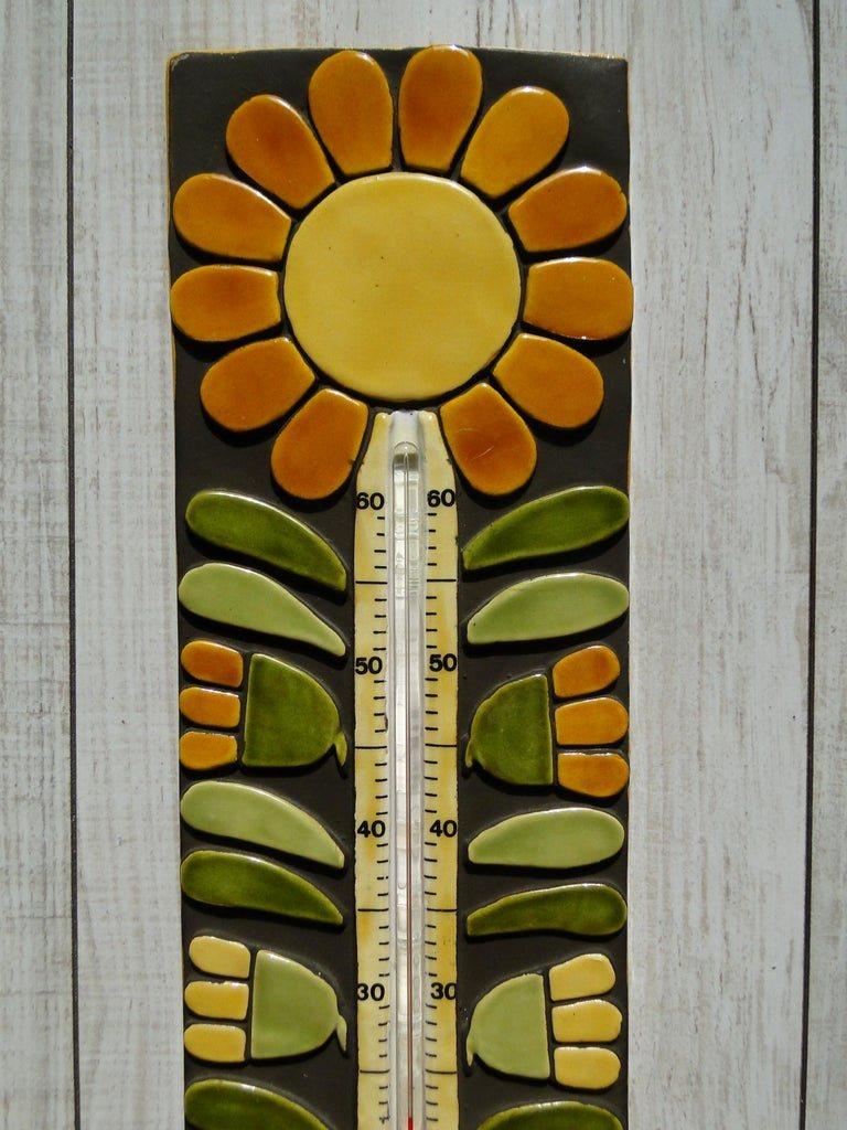 Mid-Century Modern Grand thermomètre de Mithe Espelt, céramiste français, France en vente
