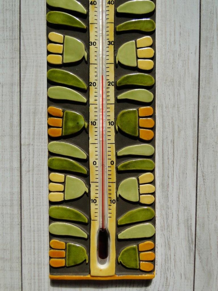 Mithe Espelt Large Thermometer French Ceramist Ceramic France In Excellent Condition For Sale In Lège Cap Ferret, FR