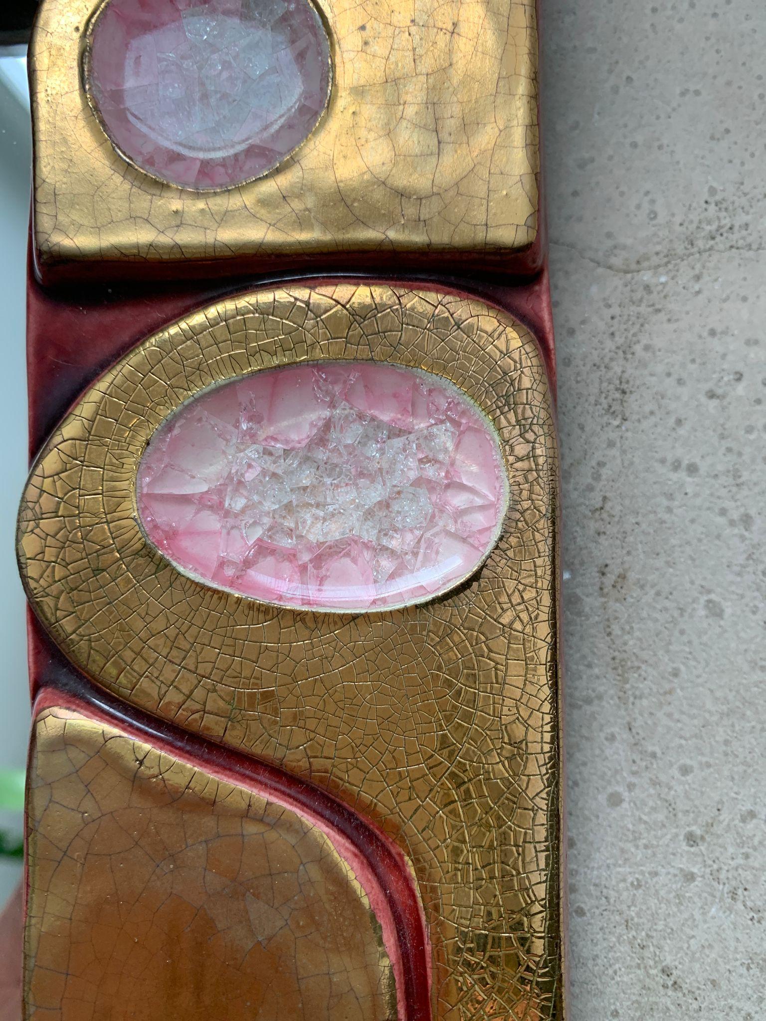 French Mithe Espelt 'Ouvea' mirror For Sale