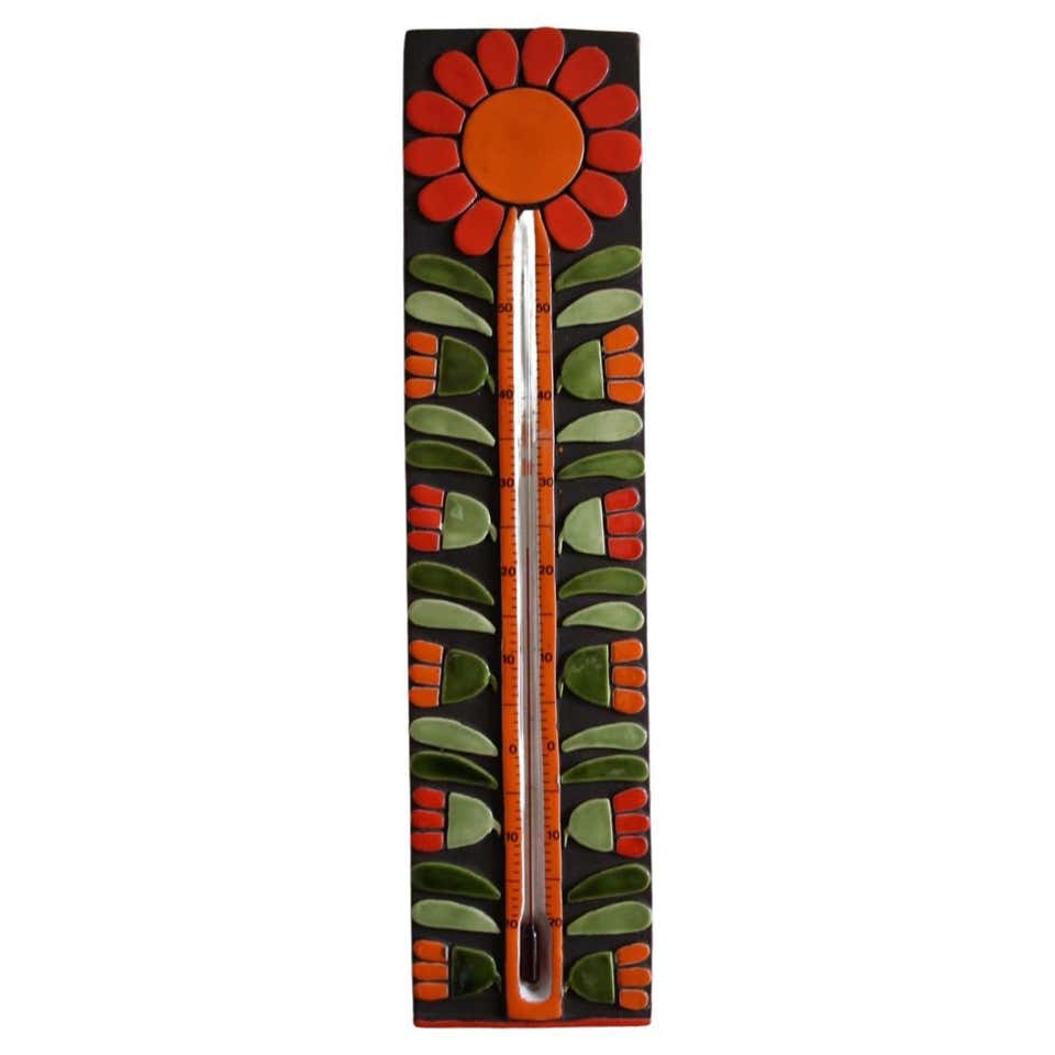 Mithe Espelt Large Thermometer French Ceramist Ceramic France For Sale mithe-espelt-large-thermometer-french-ceramist-ceramic-france-for-sale
