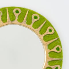 Mithé Espelt Wall Mirror Soleil Model Green and Greene