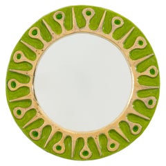 Mithé Espelt Wall Mirror Soleil Model Green and Greene