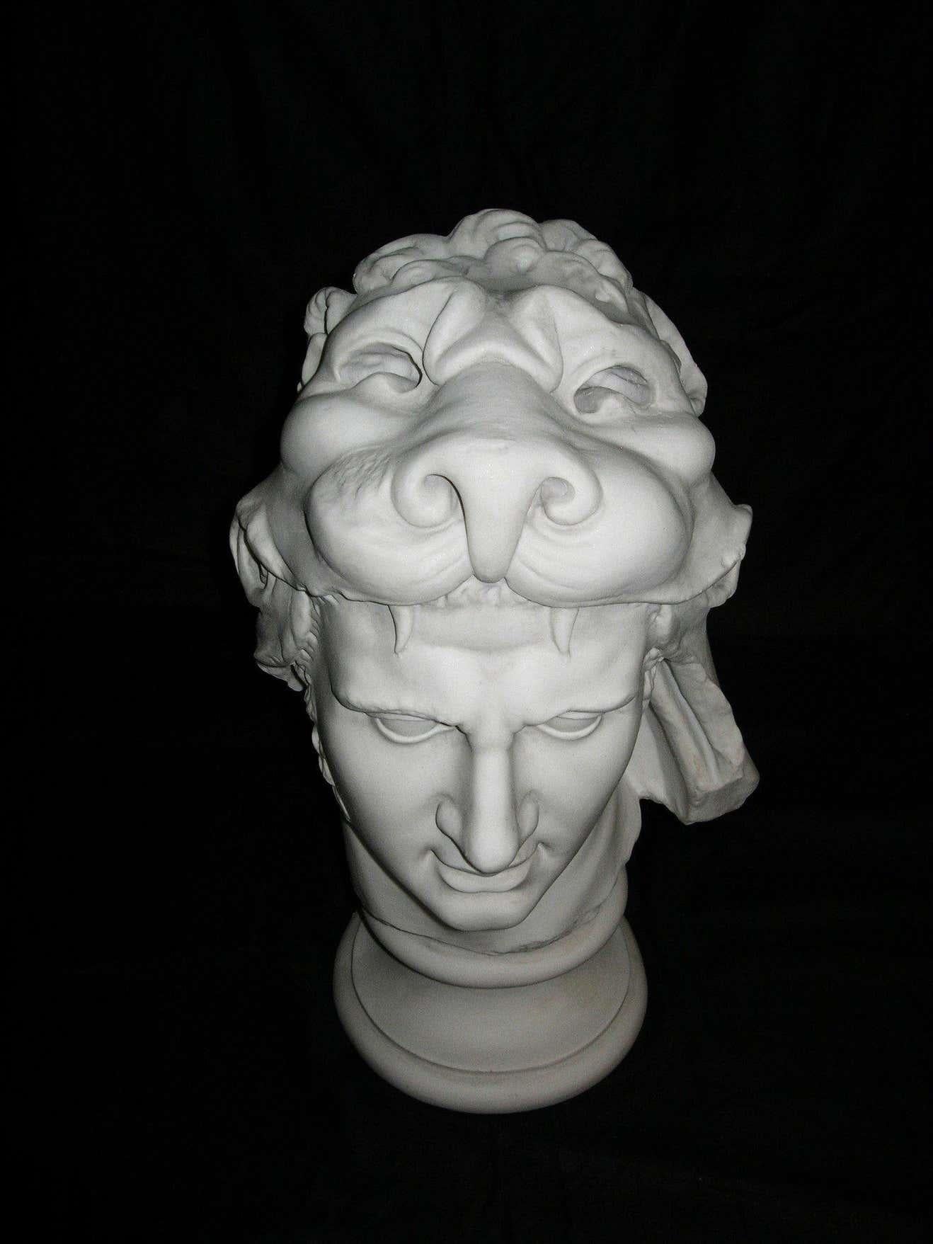 European Mithridates Marble Bust Sculpture, 20th Century