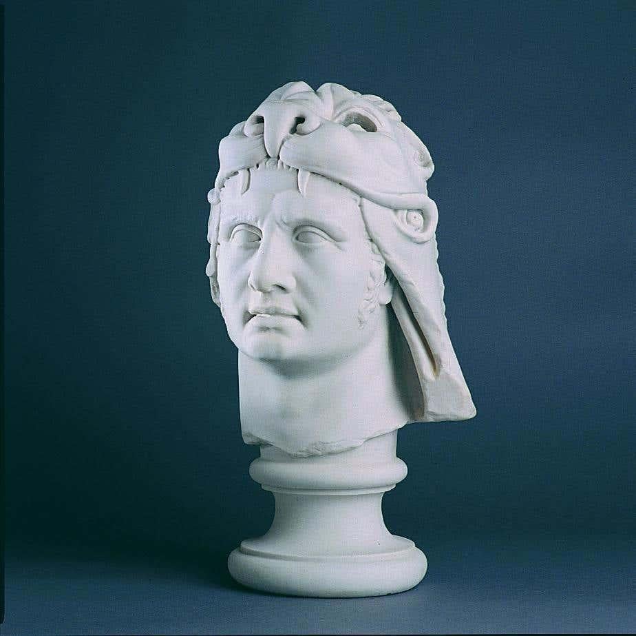 Carrara Marble Mithridates Marble Bust Sculpture, 20th Century