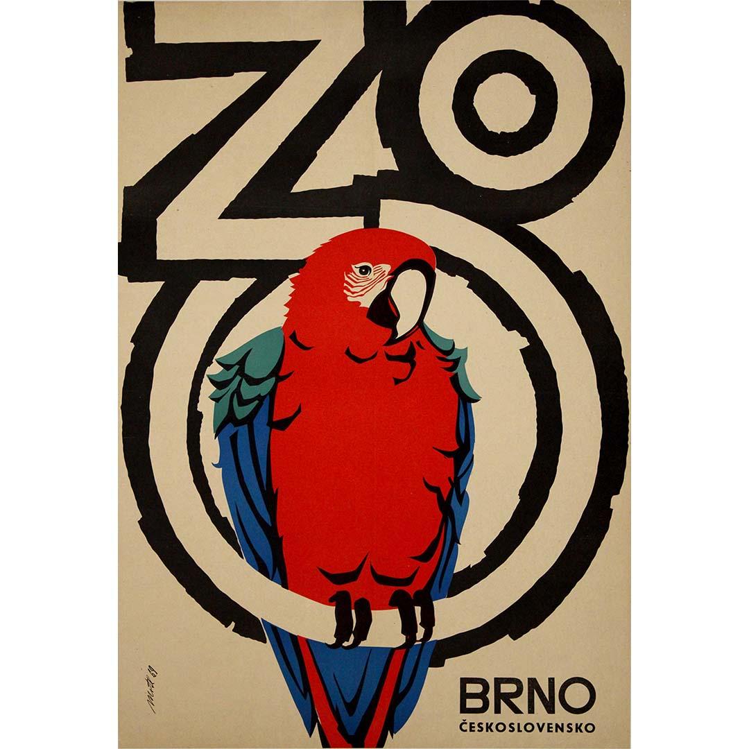 1969 original poster created for the Brno Zoo in former Czechoslovakia - Print by Mitl
