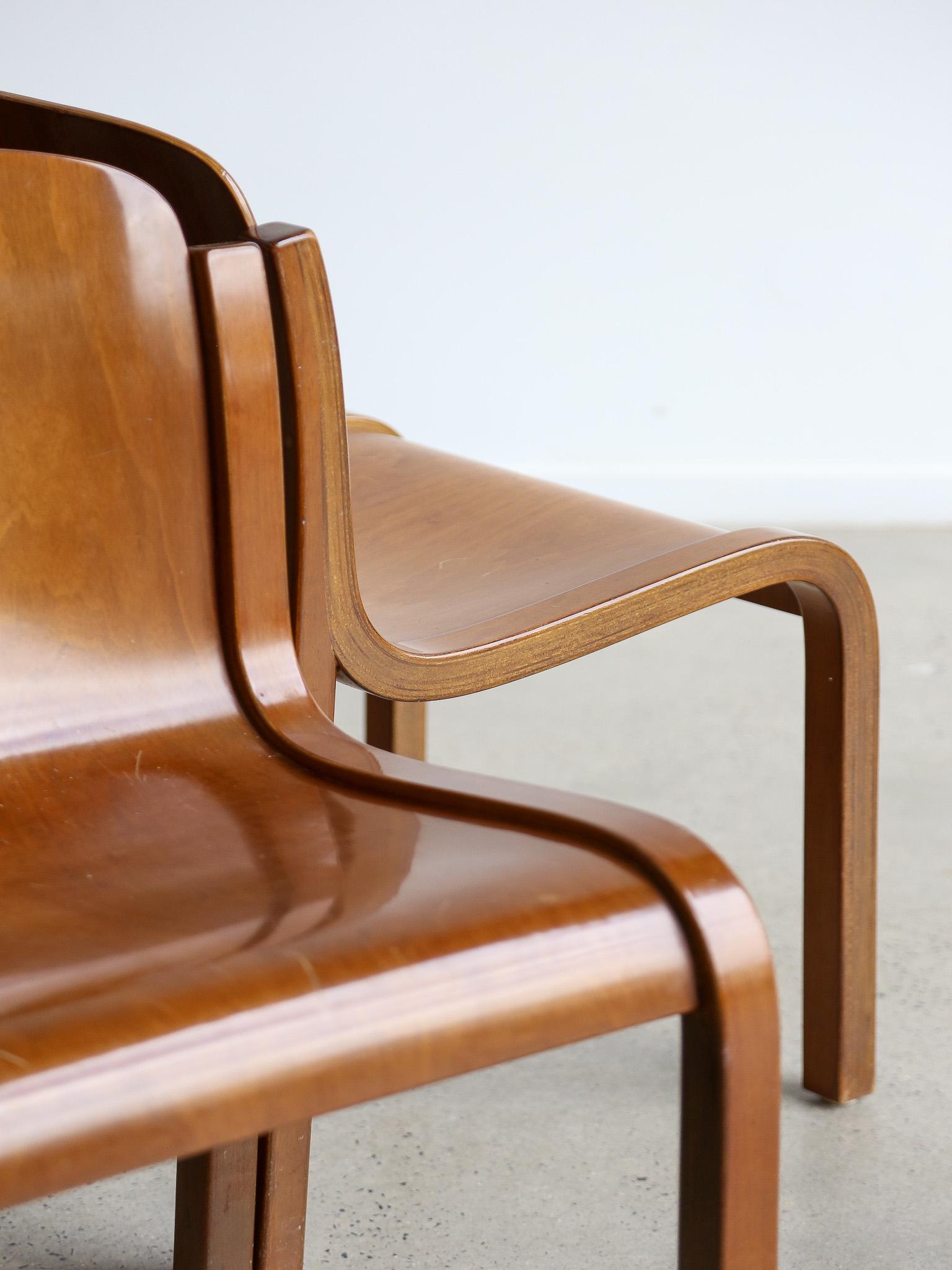 Mito-Stühle von Carlo Bartoli für Tisettanta, Vierer-Set im Angebot 3
