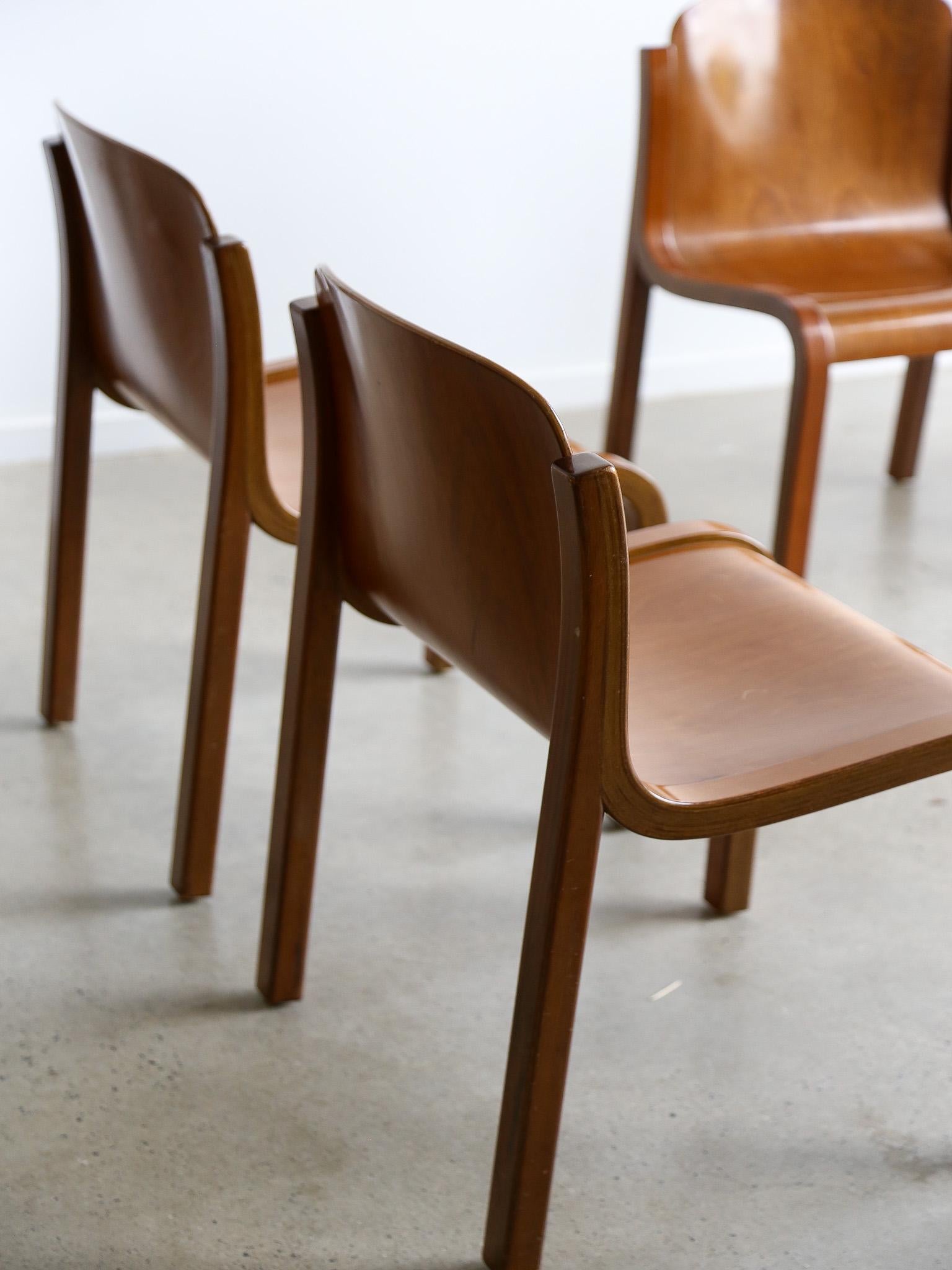 Mito Chairs by Carlo Bartoli for Tisettanta Set of Four For Sale 1