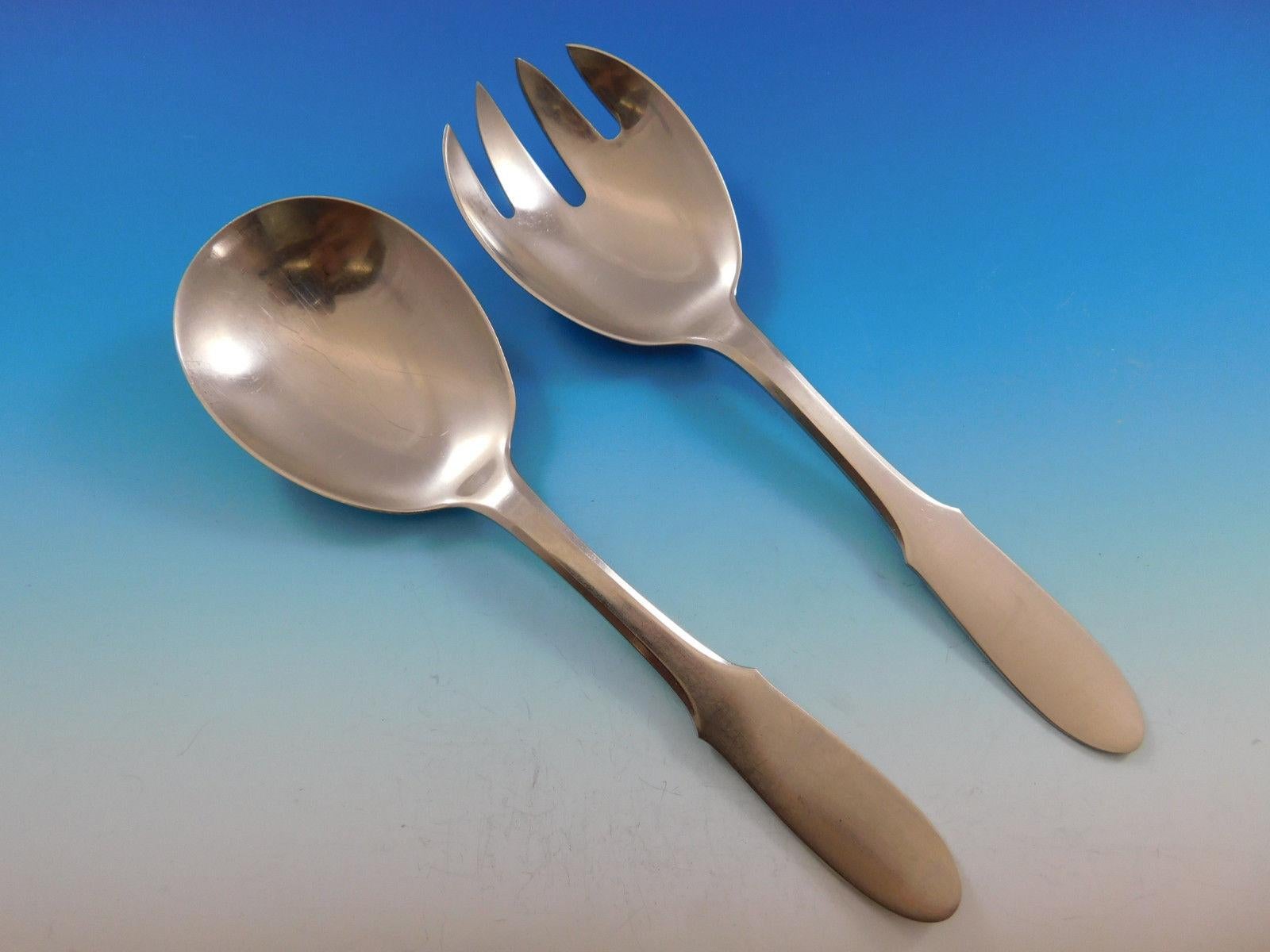Mitra Matte von Georg Jensen, Edelstahl-Besteckset für 6 Personen, Nachlass 1