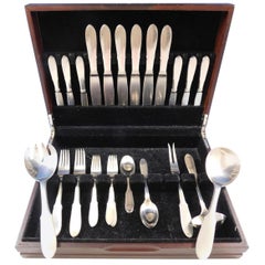 Mitra Matte von Georg Jensen, Edelstahl-Besteckset für 6 Personen, Nachlass