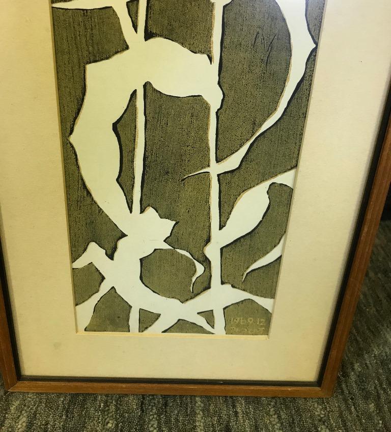 Mitsuhiro Unno Limited Edition Japanese Woodblock Print In Good Condition In Studio City, CA