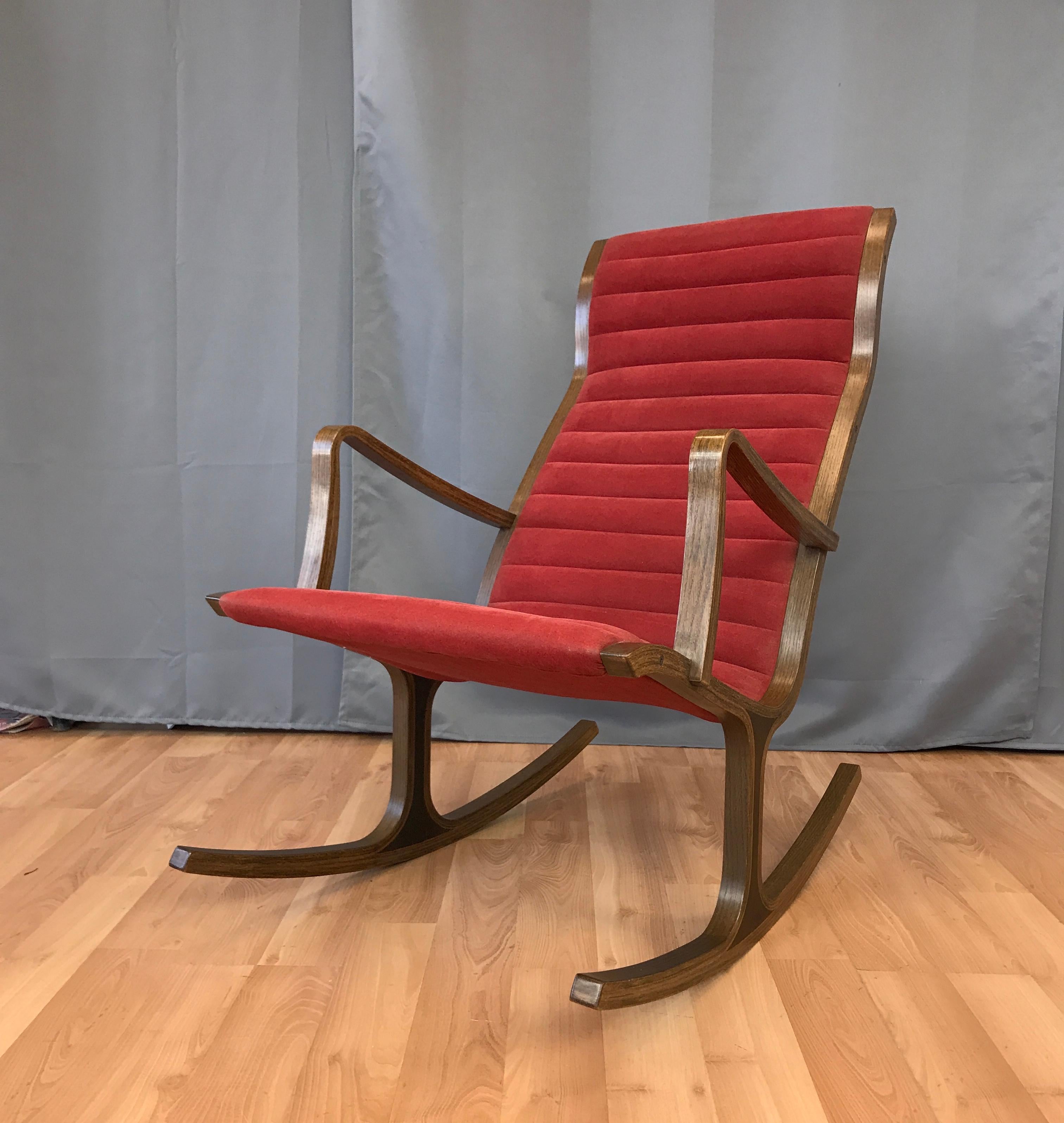 Mid-Century Modern Mitsumasa Sugasawa for Tendo Mokko “Heron” Rocker