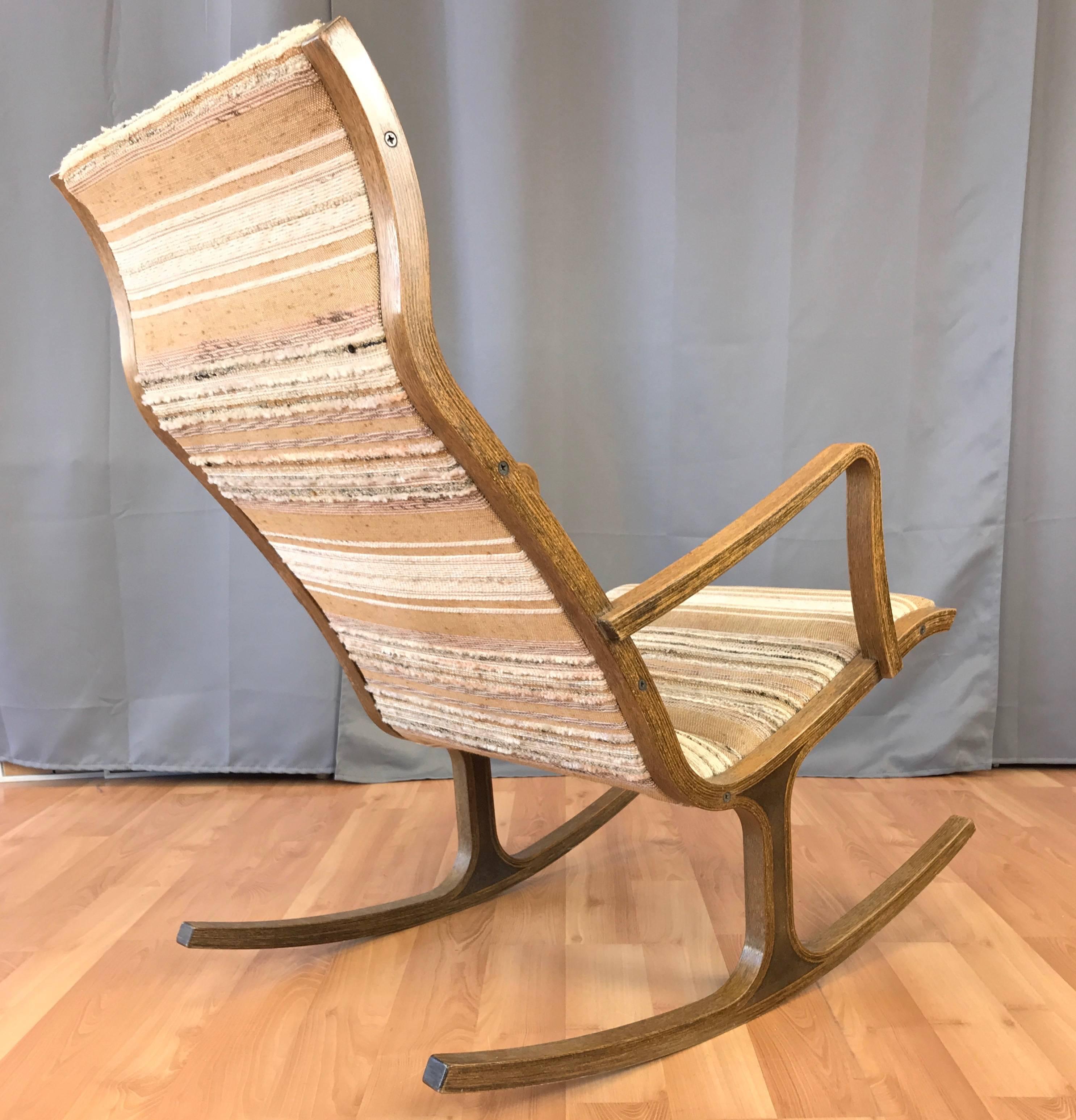 Japanese Mitsumasa Sugasawa for Tendo Mokko “Heron” Rocker