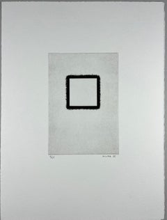 Japanese 1986 signed limited edition original art print etching  15x11 in.