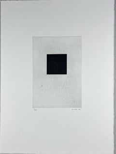 Japanisch 1986 signiert limitierte Auflage Original-Kunstdruck Radierung  15x11 Zoll.
