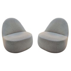 Paire de fauteuils de salon Mitt, Claudia + Harry Washington, Bernhardt Design Space-Age
