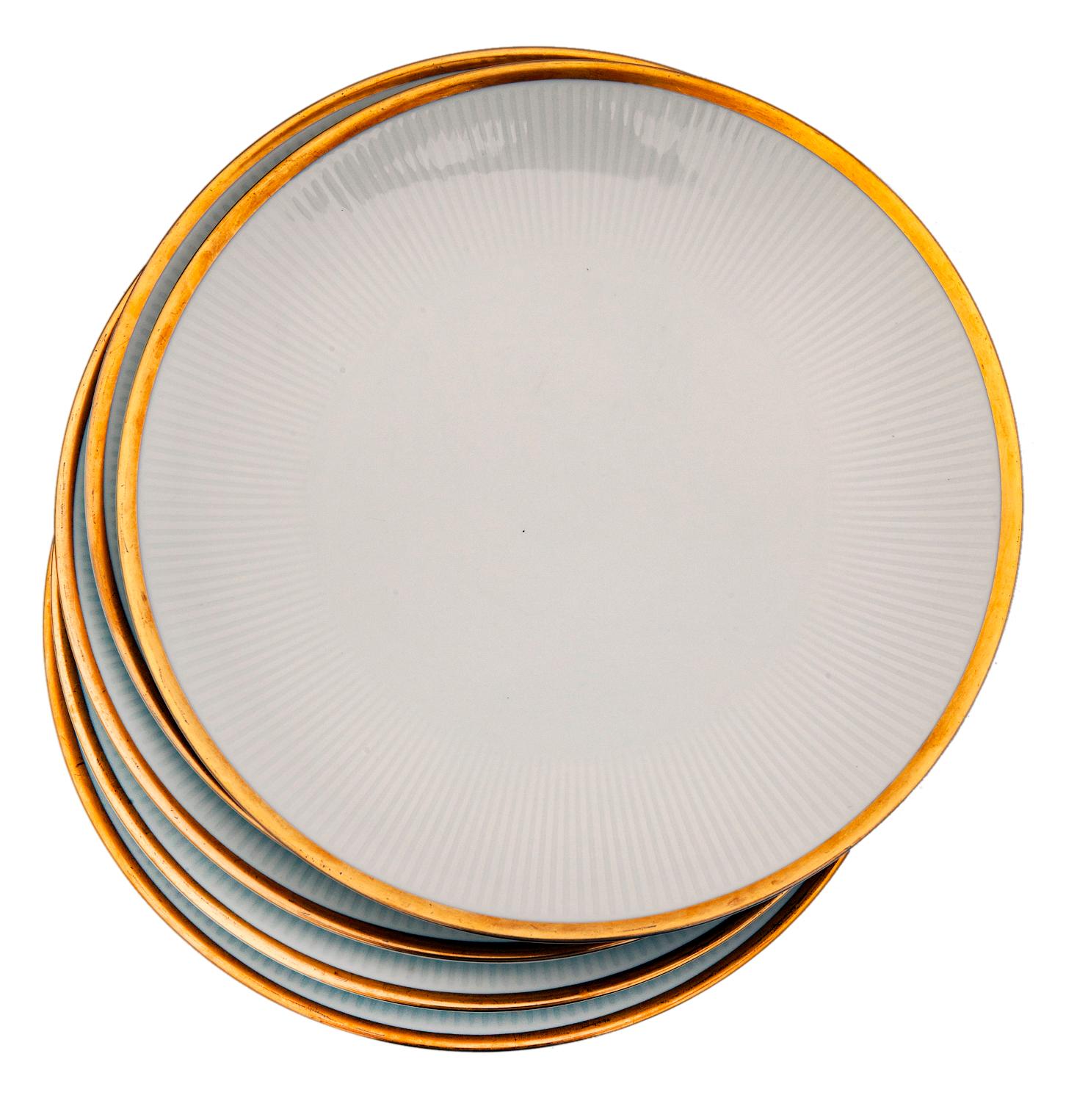 Mitterteich Eternal Dinner Plates ; Set of 12 In Excellent Condition For Sale In Malibu, CA