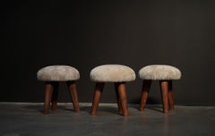 Mittsu Shearling Stool, by Studio Balestra