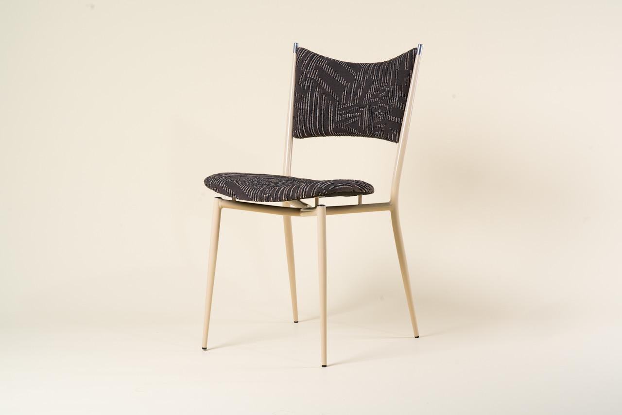 This set of six Mitxi chairs, designed by celebrated Australian modernist Grant Featherston, has been carefully restored to highlight the clarity and poise of his original design. Featherston’s work is recognised for its sculptural restraint and