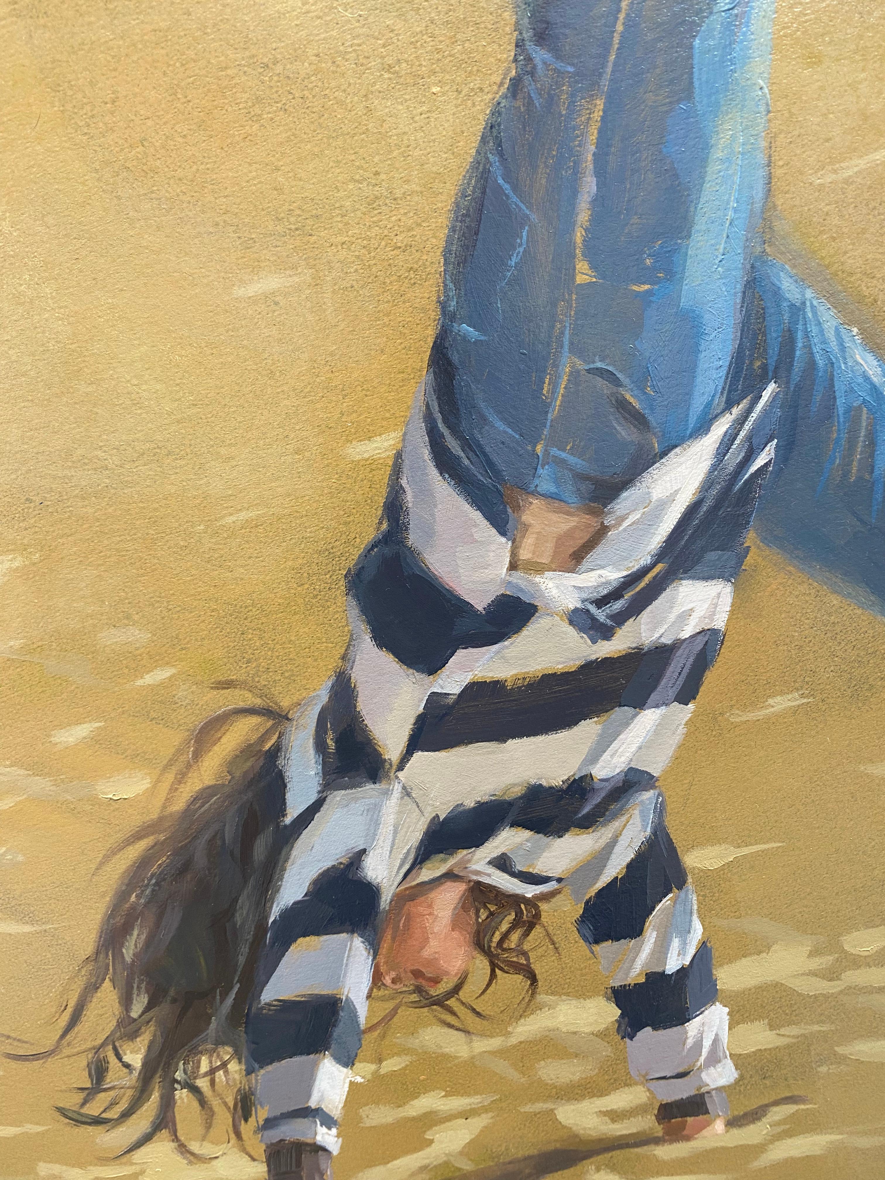 Casi - Pintura contemporánea del siglo XXI de una chica - Painting Contemporáneo de Mitzy Renooy