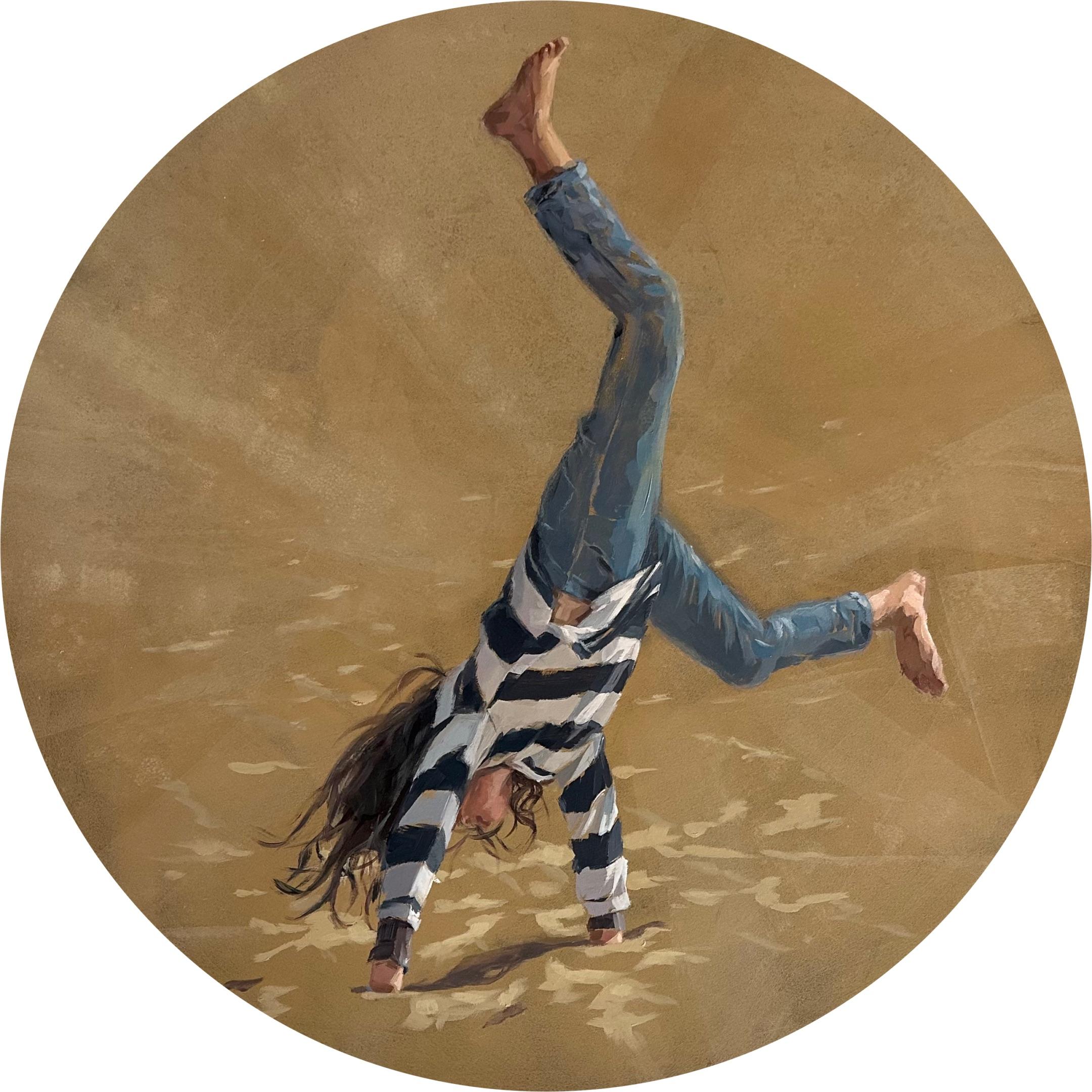 Quasi - Pittura contemporanea del 21° secolo di una ragazza