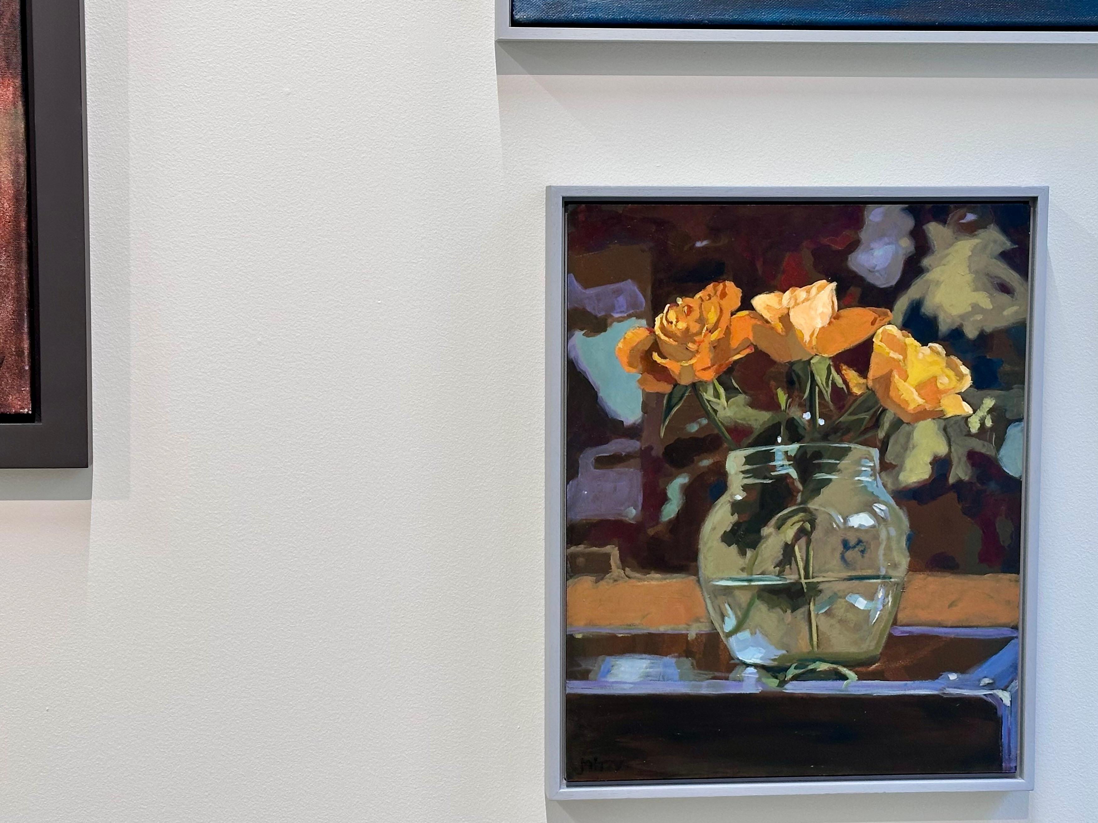 Mitzy Renooy
Yellow Roses
50 x 40 cm
Frame included in price, size with frame: 55 x 45 cm

Dutch artist Mitzy Renooy, a former camera woman for national television, did follow art academy to learn to paint in an own style. Her education was a great