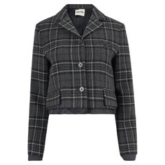 Miu Miu 2000's Grey Wool Cropped Jacket
